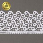 Кружево гипюр (плетёное) 80 мм, TR.8G8386, 03 белый, 12м, Kruzhevo