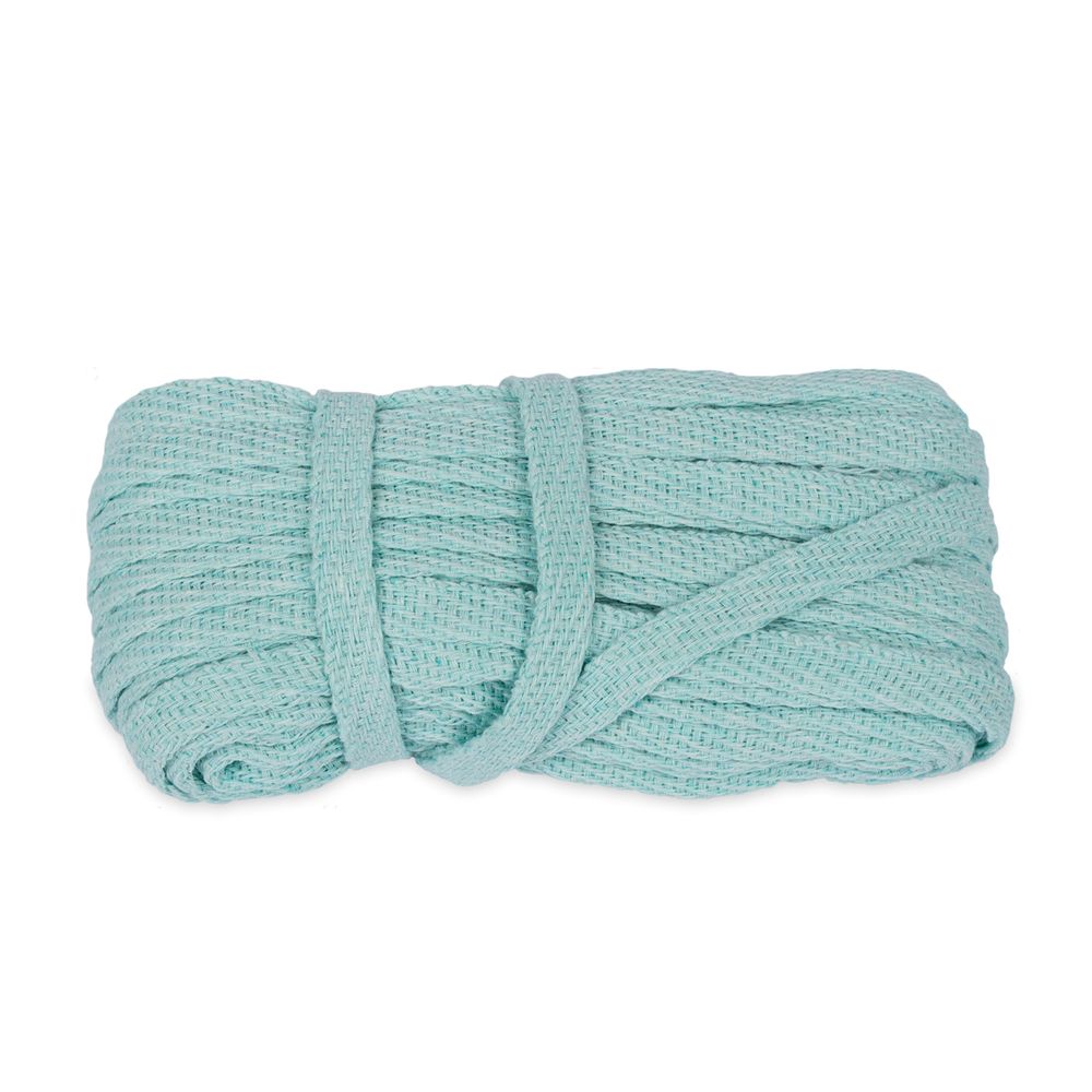 Шнур полиэфир плоский ⌀9-10 мм, 20 м,±1 м, бирюзовый, Гамма С3862Г17