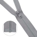 Молния трактор Arta Т6 (6 мм) 1 зам., разъем., 40 см, (2076), A577 серый, НОВЫЙ МАТОВЫЙ ЗАМОК, уп.5 штук