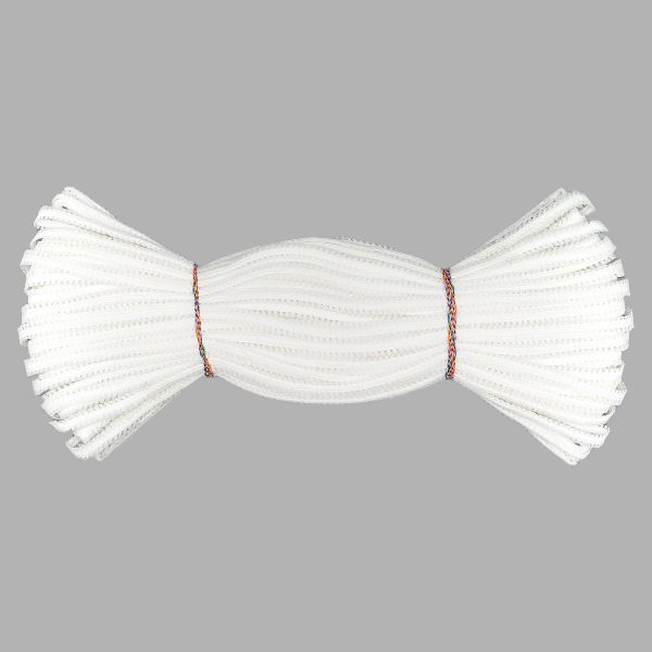 Шнур отделочный сороконожка ⌀5.0 мм / 30 метров, белый, С873