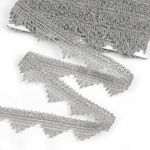 Тесьма отделочная 40 мм, 13-5061 цв.серебро уп.13.71м