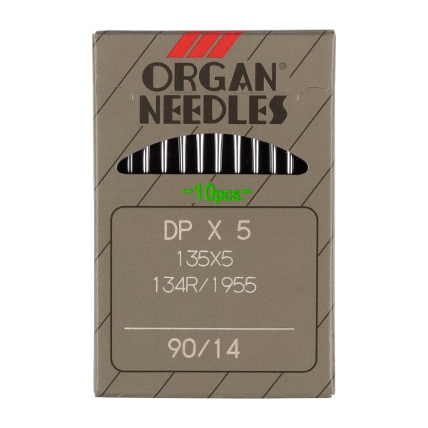 Иглы для промышленных швейных машин Organ DP*134 / DP*5, 10 шт, 090