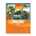 Тетрадь ученическая школьная, выборочный лак, A5+ 12 л. на скобе, 25 шт, клетка, 000354 Экстрим, Светоч 12ТСКд5_4_3_1