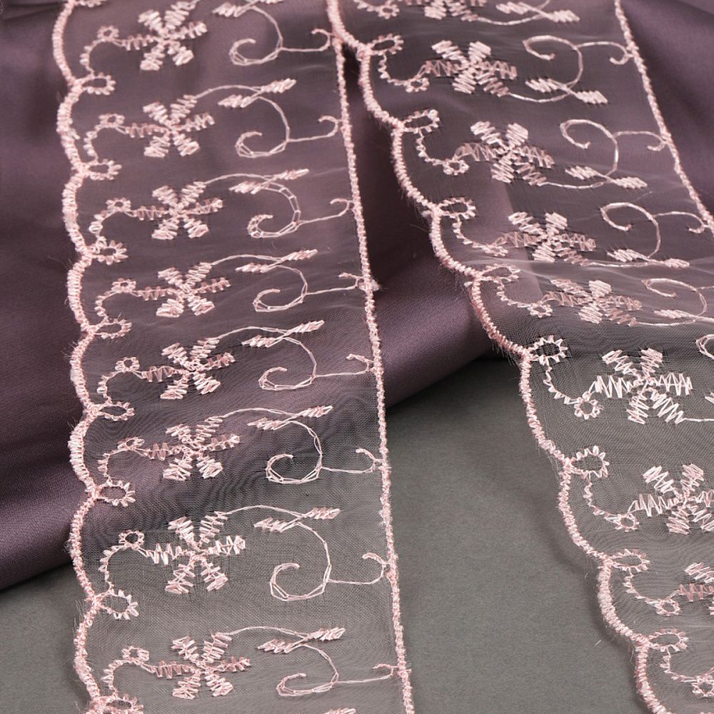 Кружево капроновое 65 мм / 13.7 м, 30011 цв.135(146S) св.персиковый, Kruzhevo