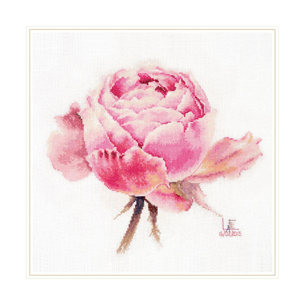 Алиса, Акварельные розы. Розовая изысканная 24х26 см