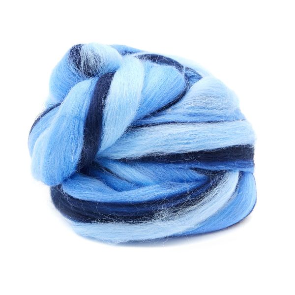 Шерсть для валяния Троицкая п/тонкая 1х100 г (до 29 мкр), мультиколор 1261