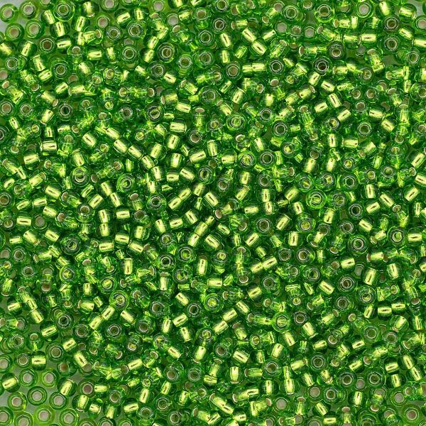 Бисер Preciosa прозрачный с серебр.центром 10/0 (57430), круг.отв, 50гр