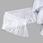 Бахрома отделочная широкая 120.0 мм / 25 метров, 501 белый