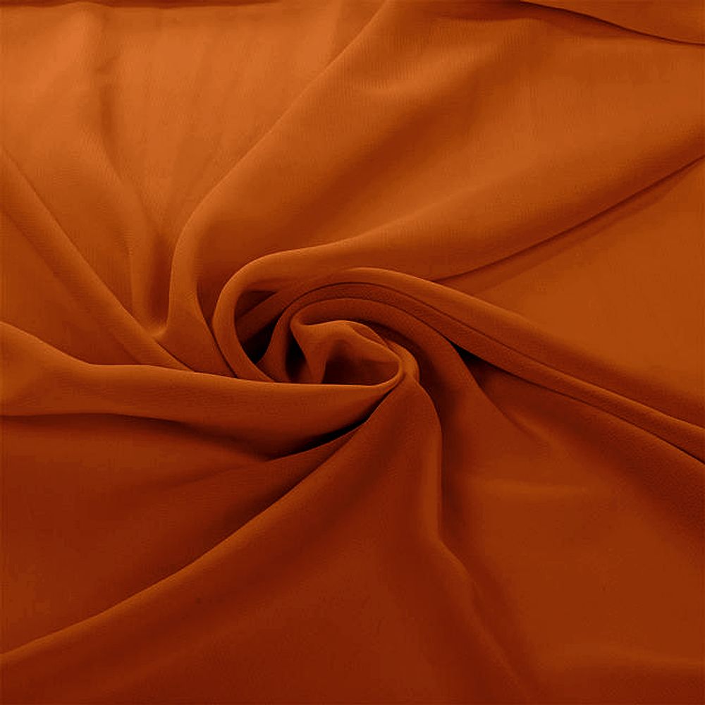 Креп-шифон 105 г/м², шир.150 см, цв.227 терракот, 30м /TOS/
