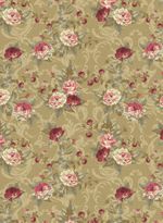 Ткань для пэчворка Peppy Викторианские розы, отрез 50х55 см, 146 г/м², ВР-30 зеленый, Peppy