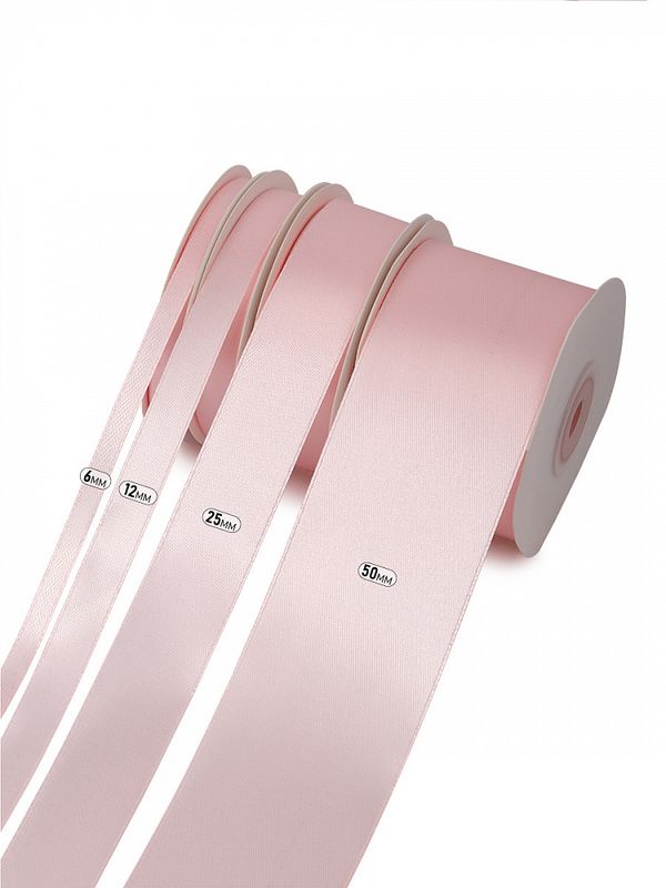 Лента атласная 1-сторонняя 50.0 мм / 22.5±1 метра, 3055 бл.розовый, Magic4Hobby