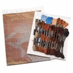 Набор для вышивания нитками Hobby&Pro, Пара лошадей, 30х22 см