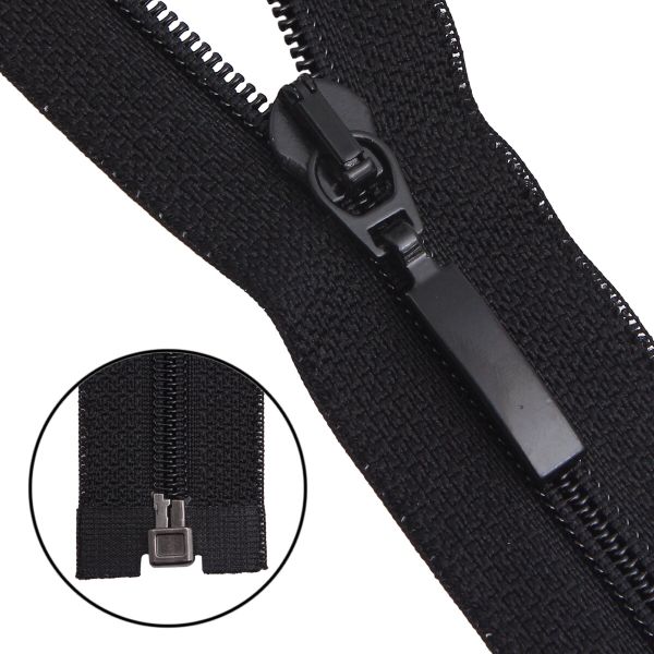 Молния спираль (витая) Arta Т5 (5 мм) 1 зам., разъем., 45 см, цв. 580 черный, уп.5 шт