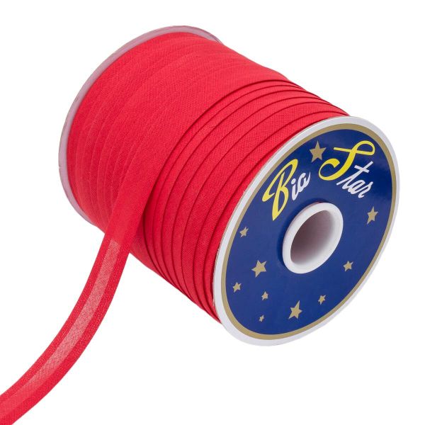 Косая бейка хлопковая 20 мм / 132±1 метра, 037 красный, 6112-0009