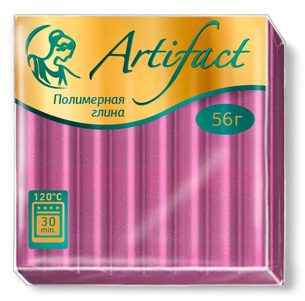 Полимерная глина Артефакт, АФ.821332/6053 классический, цв. Сиреневый 56 г