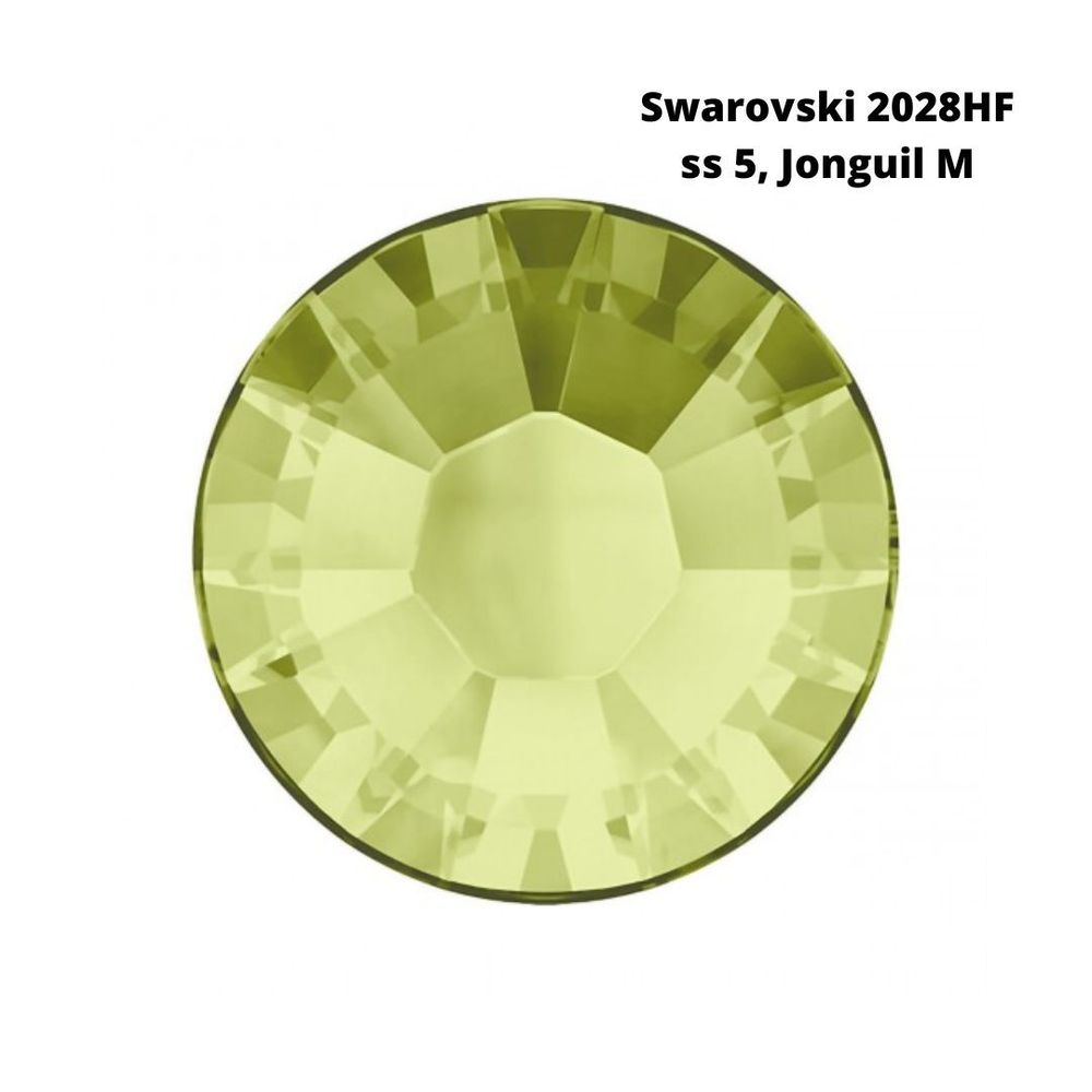 Стразы Swarovski клеевые плоские 2028HF, ss 5 (1.8 мм), Jonguil M, 144 шт