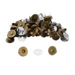 Кнопка магнитная металл ⌀14.0 мм, латунь, 20 шт