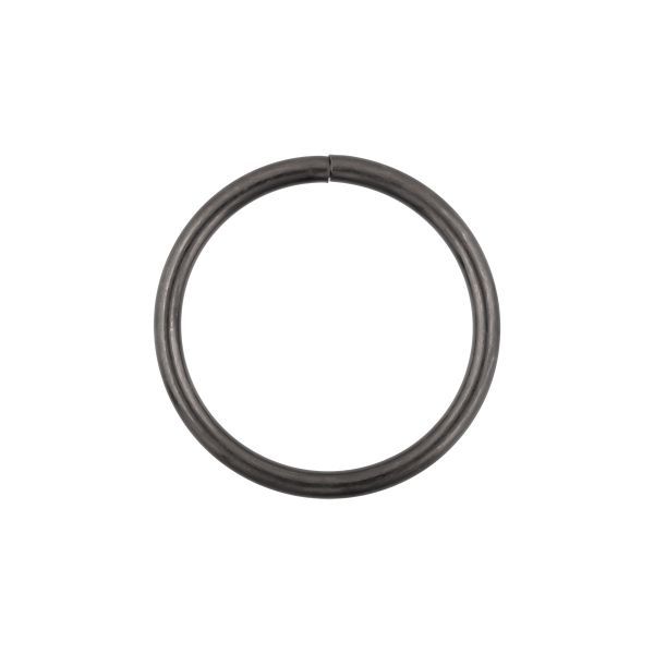 Кольцо разъемное металл in ⌀25 мм (30 мм внешн.), 20 шт, 06 черн.никель, Gamma GH 14/25