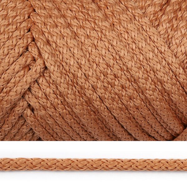 Шнур круглый полиэфир ⌀5.0 мм / 100 метров, с наполнителем, 137 бежевый