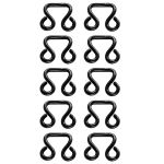 Крючки пришивные 15 мм, чер.никель мет, 10 шт