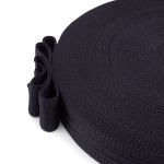 Стропа (ременная лента) 35 мм / 30 метров, толщ. 1.0 мм, [34 г/пог.м], 100% п/э, 005 черный