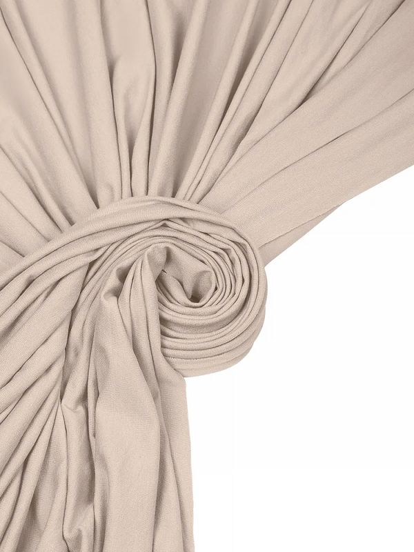 Вискоза трикотажная 240 г/м², 180 см / 1 метр, TBY.023709, бежевый