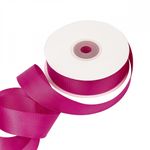 Лента репсовая (в рубчик) 25.0 мм / 22.8±1 метра, 187 фуксия, Magic4Hobby