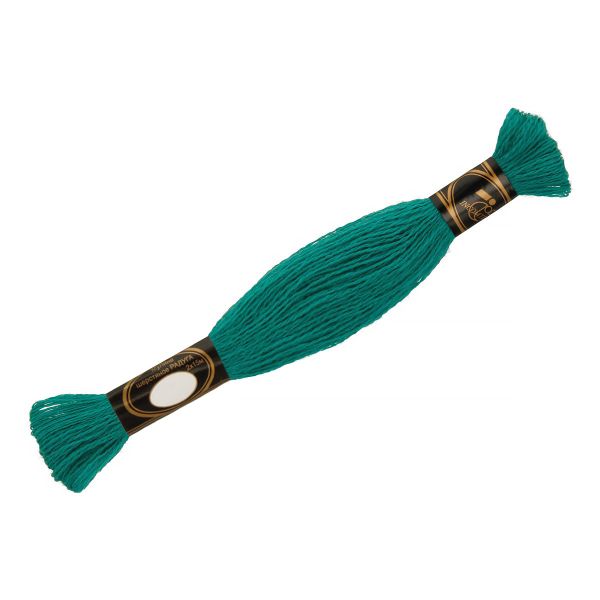 Мулине Радуга, цв.617 бирюзово-зеленый, Россия, 8 мотков по 15 метров