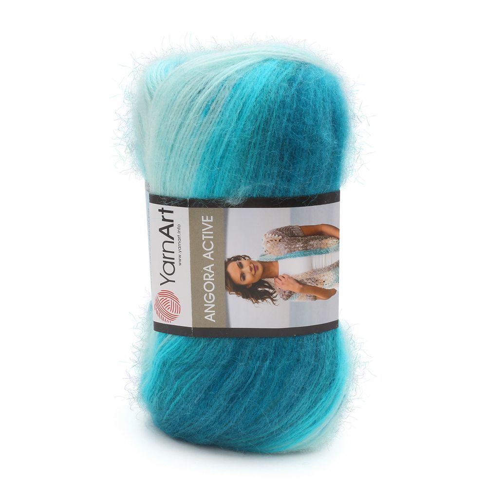 Пряжа YarnArt (ЯрнАрт) Angora Active / уп.5 мот. по 100 г, 500м, 845 меланж
