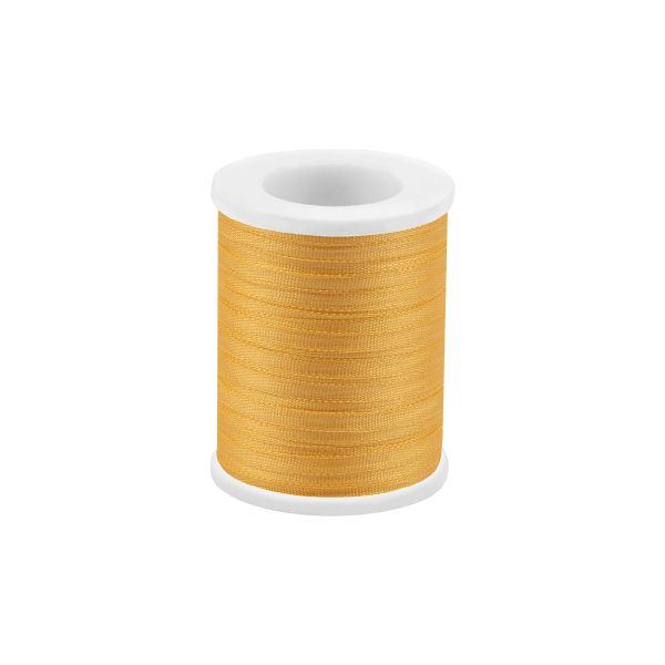 Лента (тесьма) шелковая 2.0 мм / 45.5±0.5 метров, №031 желтый, Gamma SR-2