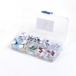 Глаза круглые бегающие 5-12 мм, цв.МИКС уп.280 шт