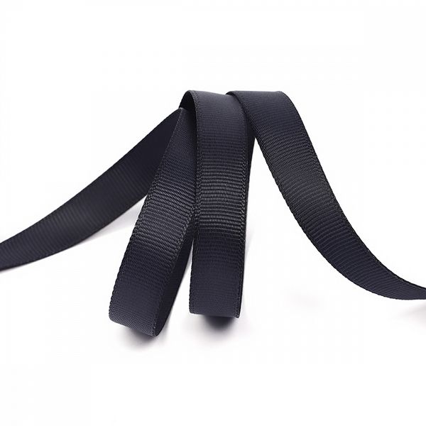 Лента репсовая (в рубчик) 12.0 мм / 22.8±1 метра, 372 черно-синий, Magic4Hobby