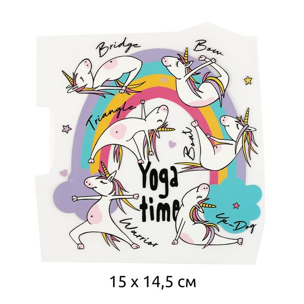 Термотрансфер TY.1321 Yoga Time 15х14,5см, уп.10 шт
