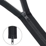 Молния трактор Arta Т6 (6 мм) 2 зам., разъем., 60 см, цв. 077 черный, уп.5 шт