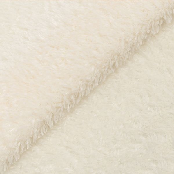 Плюш (ткань) Peppy PTB-002 288 г/м², 152 см / рул. 5 метров, молочный/ivory