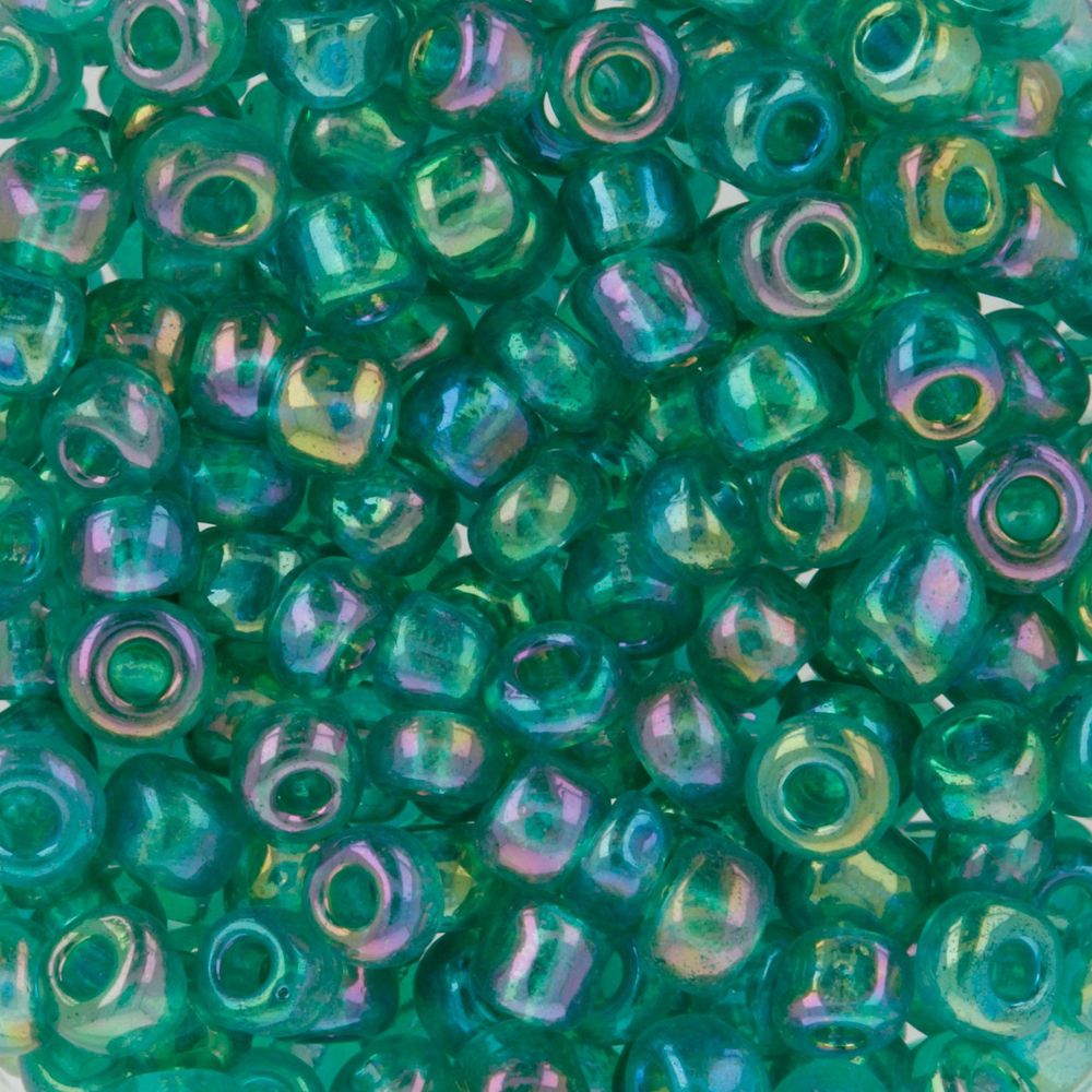 Бисер Zlatka 8/0 (2.9 мм), 100 г (10х10 г), №0180A св.бирюзовый, GR