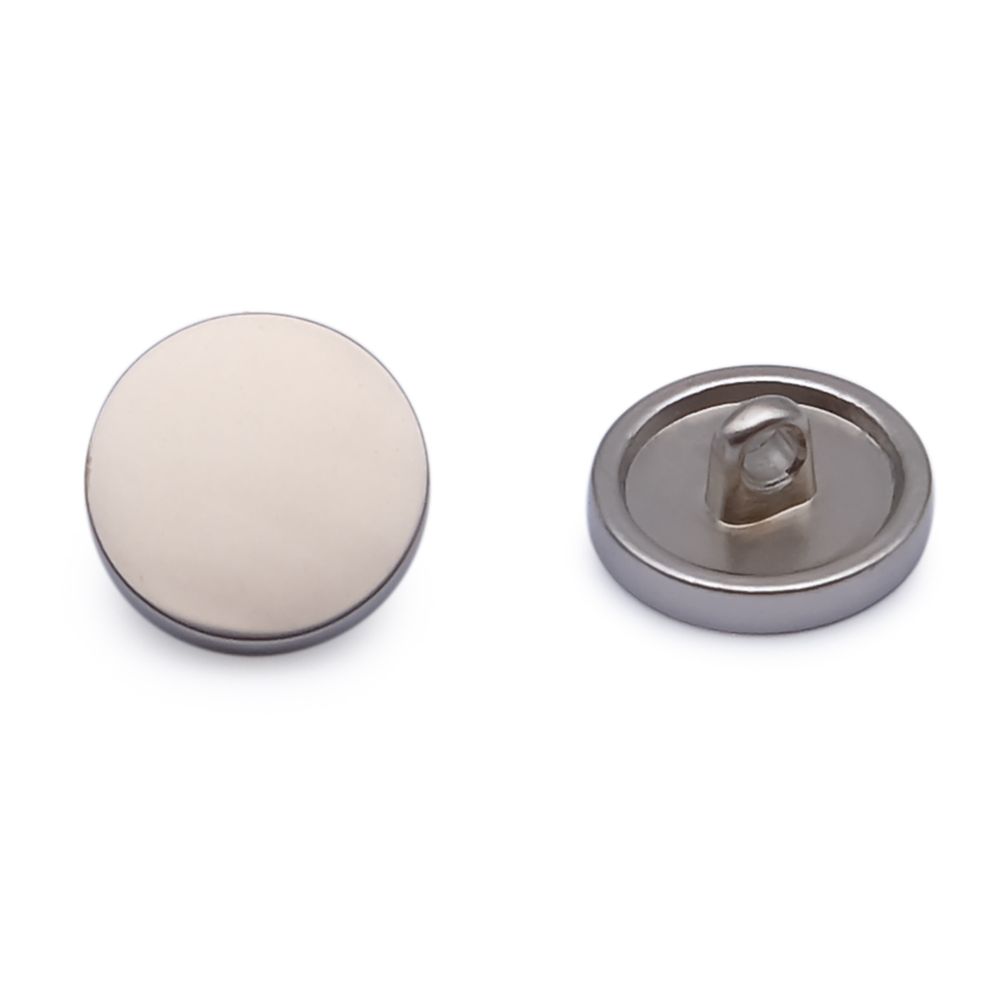 Пуговицы на ножке 18L (11мм), металл (DS (матовое серебро (никель))), ME-656, 36 шт