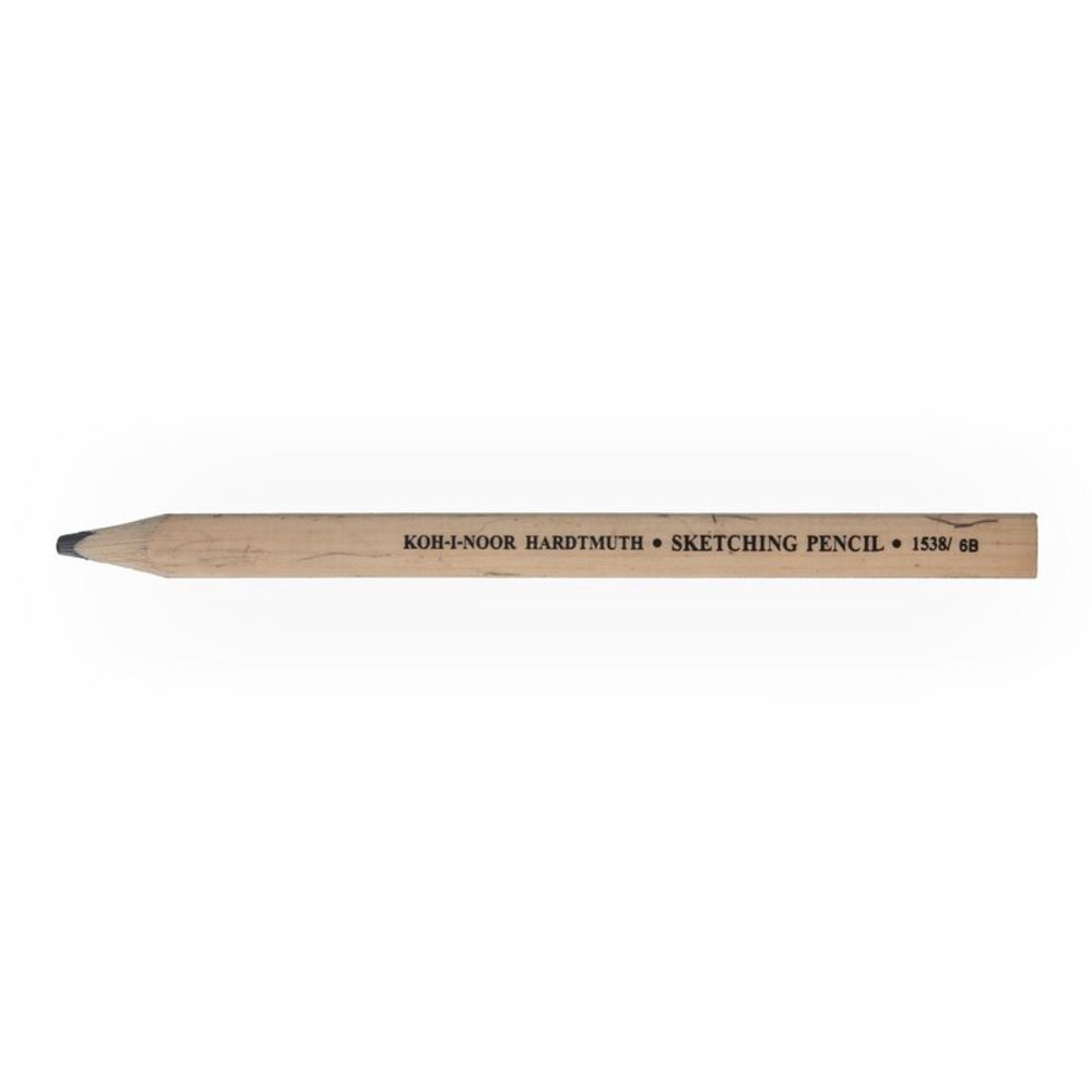 Карандаш для эскизов чернографитный KOH-I-NOOR Hardtmuth 12 шт, 6B 1538N6B001KS