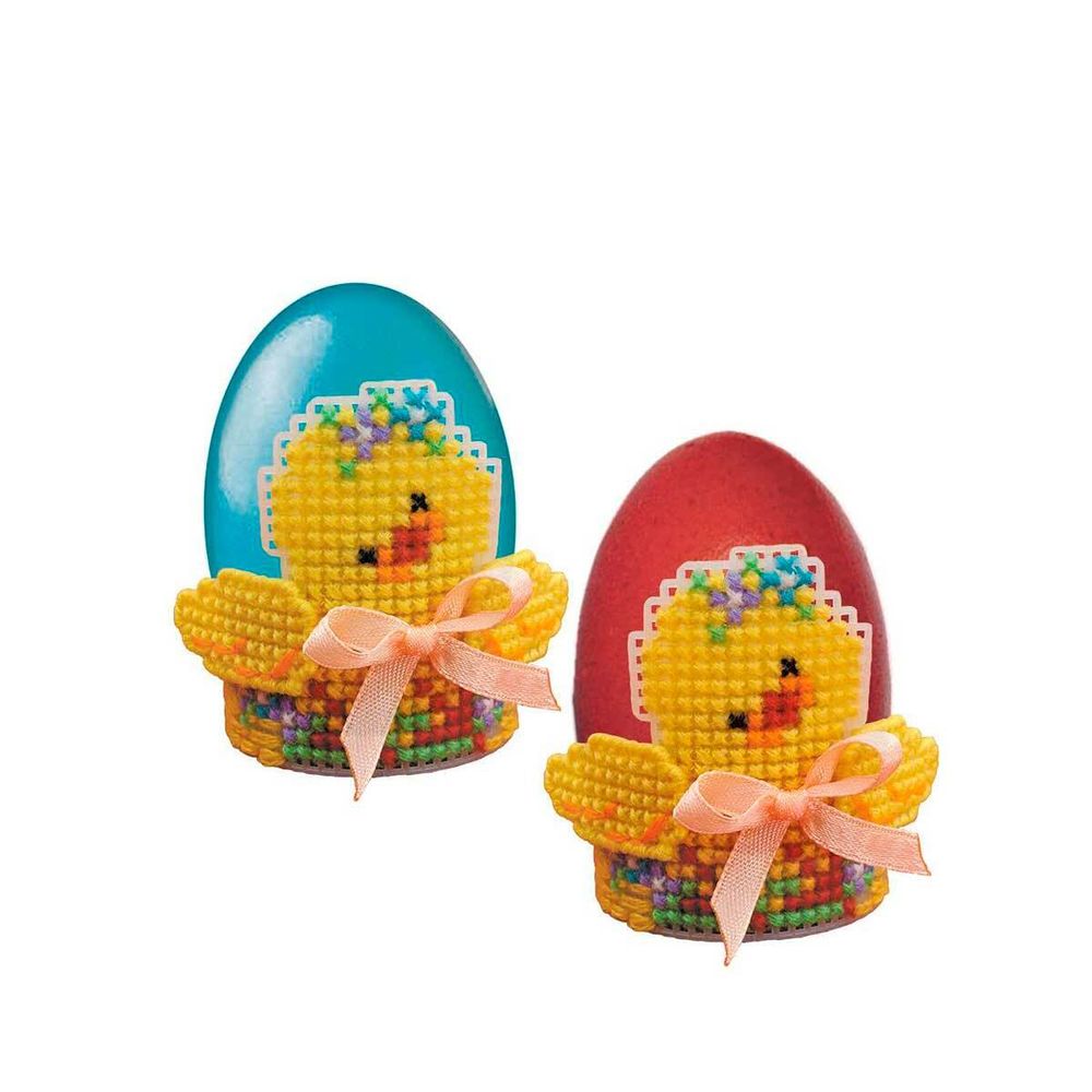 Набор для вышивания нитками Риолис, Кольцо для салфеток Цыпленок, 6,5х6 см