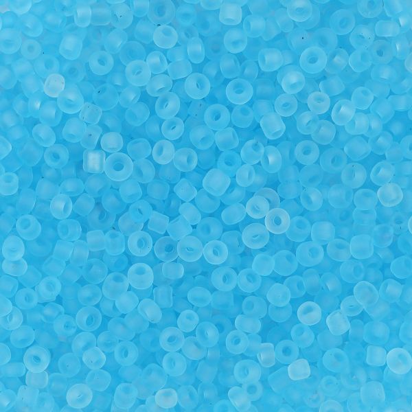 Бисер Astra&Craft 11/0 (2.1 мм), 200 г (10х20 г), цв. М3 голубой/прозрачный, матовый