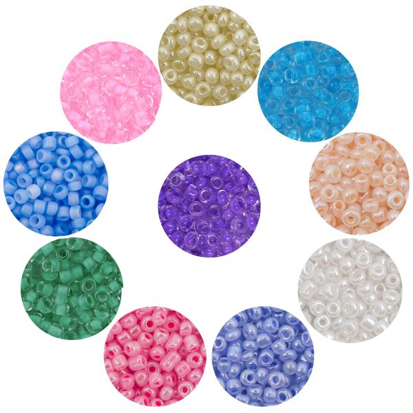 Набор бисера №9 бисер в тубе, 10 цветов, Astra&Craft