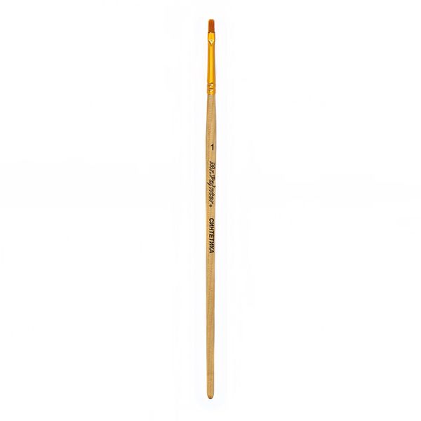 Кисть синтетика плоская №01, 5 шт, короткая ручка, Mr.Painter SBF 204-01