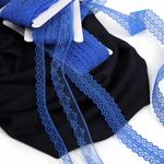 Кружево отделочное в стиле "трикотаж" 12 мм диз. 150-2 цв.13 синий уп.27,4м