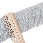 Бахрома отделочная 70.0 мм / 25 метров, крученая, цв.серебро, Hobby&Pro