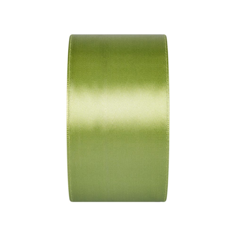 Лента атласная 1-сторонняя 50.0 мм / 33±2 метра, №062 бл.зеленый, в термоплёнке, Gamma