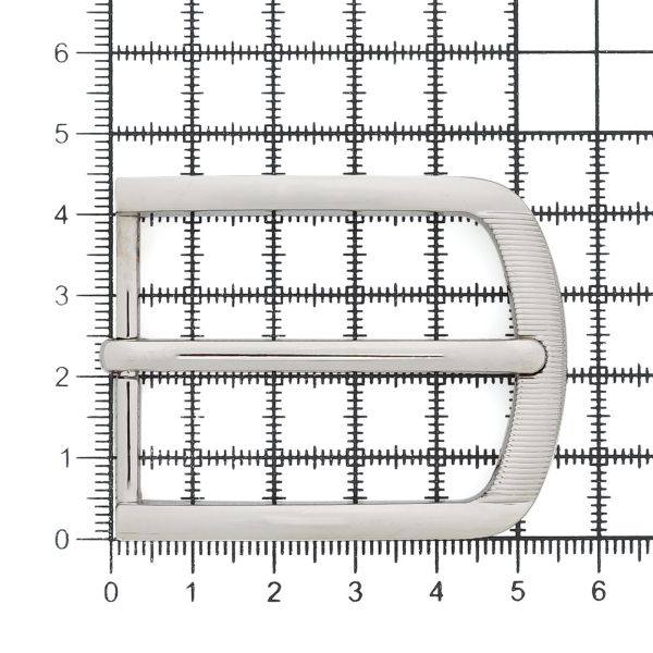 Пряжка ременная металл 35 мм, G.Silver, 3 шт