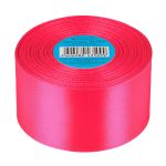 Лента атласная 1-сторонняя 50.0 мм / 33±2 метра, 014 яр.розовый, Gamma
