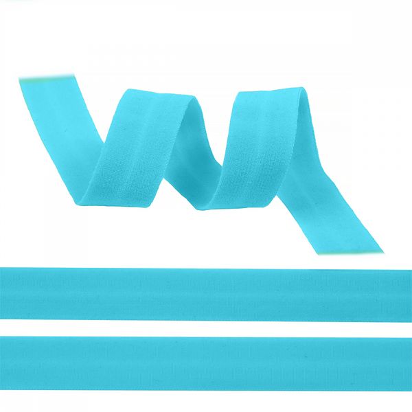 Резинка бельевая (окантовочная) матовая 15.0 мм / 1000 метров, небесно-голубой A2201