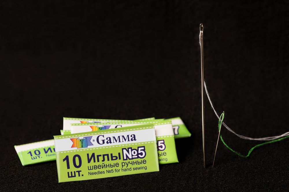 Иглы ручные №5, 10 шт, Gamma NIR-05