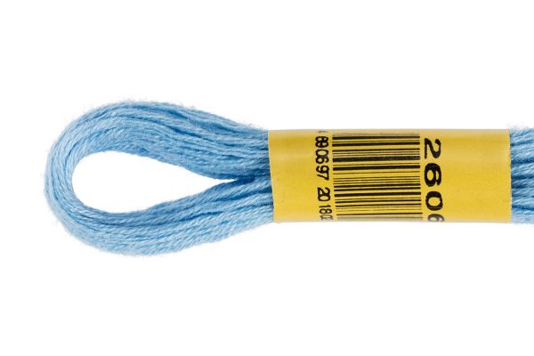 Мулине ПНК им.Кирова цв.2606 св.синий, Россия, 24 мотка по 8 метров